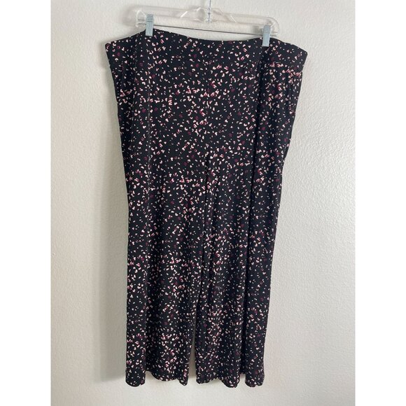 Torrid Womens Plus 3X Crop Pull On Wide Leg Studio Knit Mid Rise Pant Stretch - Picture 5 of 9